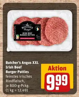 REWE Butcher's burger angus xxl irish beef burger patties Angebot