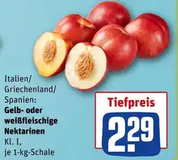 REWE Gelb- oder weißfleischige nektarinen Angebot