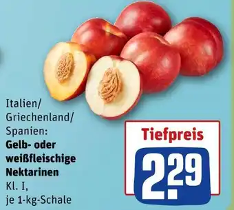 REWE Gelb- oder weißfleischige nektarinen Angebot
