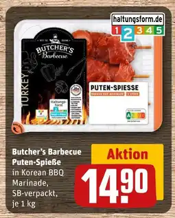 REWE Butcher’s barbecue puten-spieße Angebot
