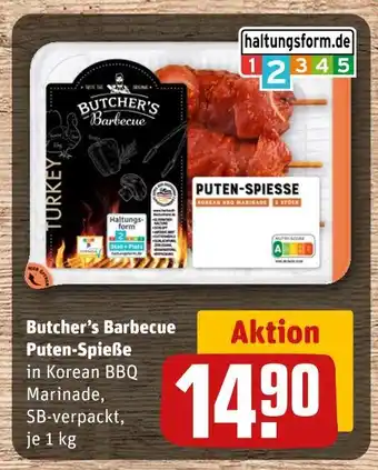 REWE Butcher’s barbecue puten-spieße Angebot