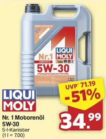 Famila Nord West LIQUI MOLY Nr. 1 Motorenöl 5W-30 Angebot