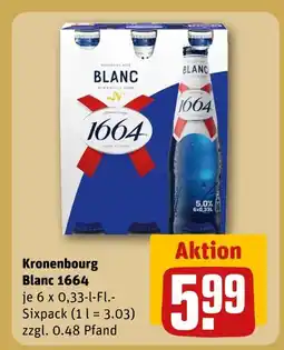 REWE Kronenbourg blanc 1664 Angebot