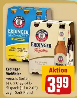 REWE Erdinger weißbier Angebot