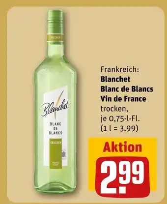 REWE Blanchet blanc de blancs vin de france Angebot