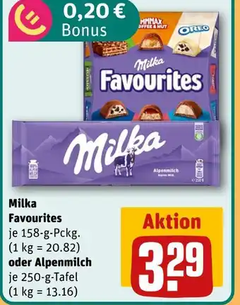 REWE Milka favourites Angebot