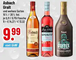 trinkgut Asbach asbach uralt oder hugo asbach aperitif oder asbach coffee cream Angebot