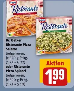 REWE Dr. oetker ristorante pizza salame Angebot