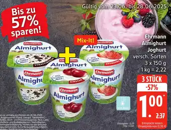 Edeka Ehrmann almighurt joghurt Angebot