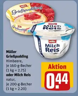 REWE Müller grießpudding Angebot