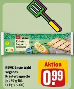 REWE Rewe beste wahl veganes kräuterbaguette Angebot