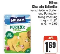 nah & gut Milram käse oder reibekäse Angebot