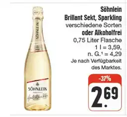 nah & gut Söhnlein brillant sekt, sparkling verschiedene sorten Angebot