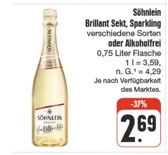 nah & gut Söhnlein brillant sekt, sparkling verschiedene sorten Angebot