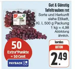 nah & gut Gut & günstig tafeltrauben rot Angebot