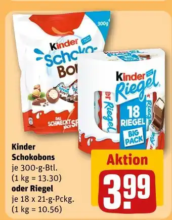 REWE Kinder schokobons Angebot