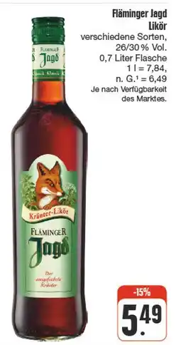 nah & gut Fläminger jagd likör Angebot