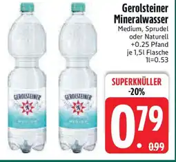 Edeka Gerolsteiner Mineralwasser Angebot