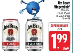 Edeka Jim Beam Mixgetränk Angebot