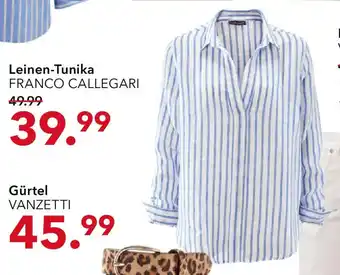 Peek & Cloppenburg Hamburg FRANCO CALLEGARI Leinen-Tunika Angebot