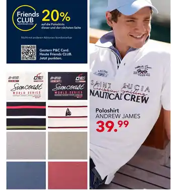 Peek & Cloppenburg Hamburg ANDREW JAMES Poloshirt Angebot