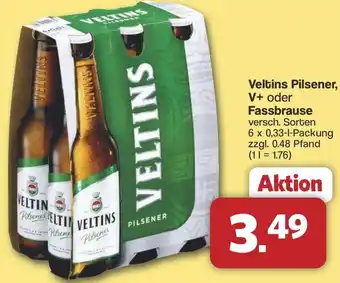 Famila Nord West Veltins Pilsener, V+ oder Fassbrause Angebot