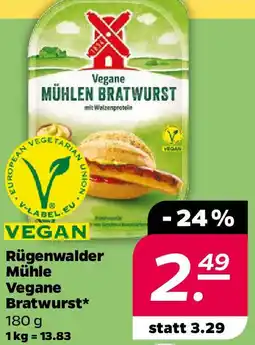 NETTO Rügenwalder Mühle Vegane Bratwurst Angebot