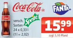 Getränke Oase Coca-Cola, Fanta oder Sprite Angebot