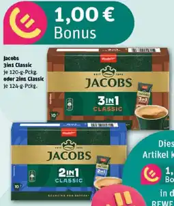 REWE Jacobs 3in1 Classic oder 2in1 Classic Angebot