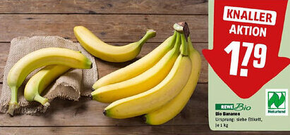 REWE Bio Bananen Angebot