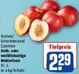 REWE Gelb- oder weißfleischige Nektarinen Angebot