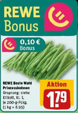REWE REWE Beste Wahl Prinzessbohnen Angebot