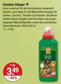 V Markt Gemüse Dünger Angebot