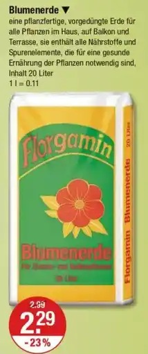 V Markt Blumenerde Angebot
