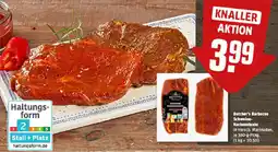 REWE Butcher's Barbecue Schweine Nackensteaks Angebot