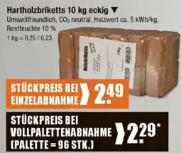 V Markt Hartholzbriketts 10 kg eckig Angebot