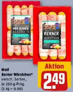 REWE Wolf Berner Würstchen Angebot