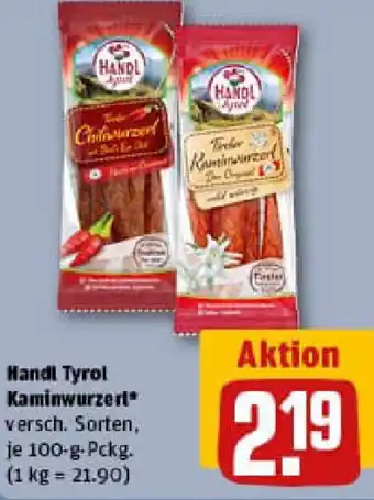 REWE Handl Tyrol Kaminwurzerl Angebot