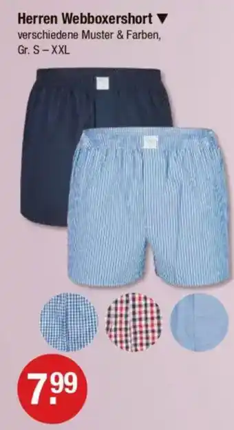 V Markt Herren Webboxershort Angebot