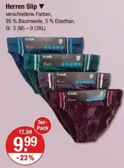 V Markt Herren Slip 3er- Pack Angebot