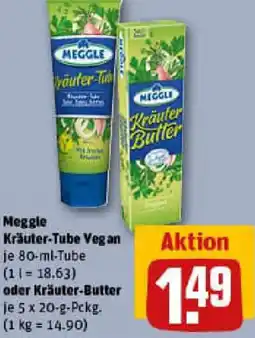 REWE Meggle Kräuter-Tube Vegan oder Kräuter-Butter Angebot