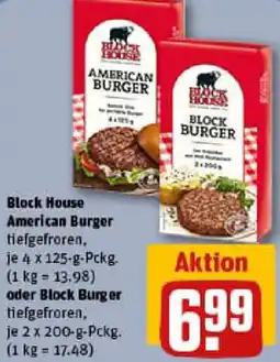 REWE Block House American Burger oder Block Burger Angebot