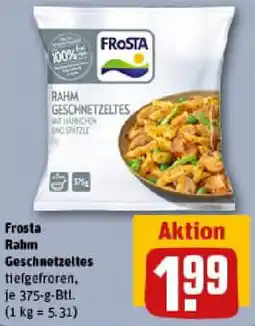 REWE Frosta Rahm Geschnetzeltes Angebot
