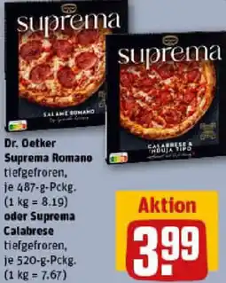 REWE Dr. Oetker Suprema Romano oder Suprema Calabrese Angebot