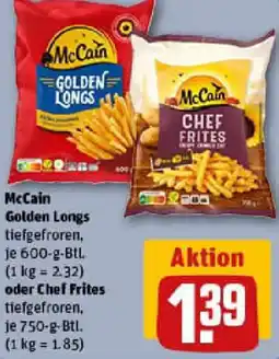 REWE McCain Golden Longs oder Chef Frites Angebot