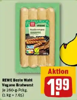 REWE REWE Beste Wahl Vegane Bratwurst Angebot
