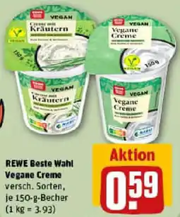 REWE REWE Beste Wahl Vegane Creme Angebot