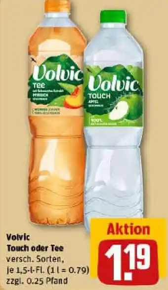 REWE Volvic Touch oder Tee Angebot