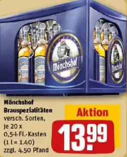 REWE Mönchshof Brauspezialitäten Angebot