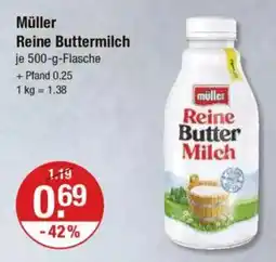 V Markt Müller Reine Buttermilch Angebot